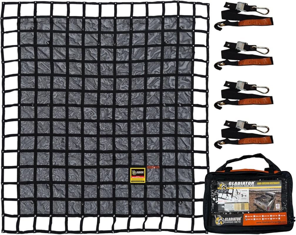 Heavy-Duty Jeep Gladiator Cargo Net: 1,500 lbs Capacity for Truck & Ca