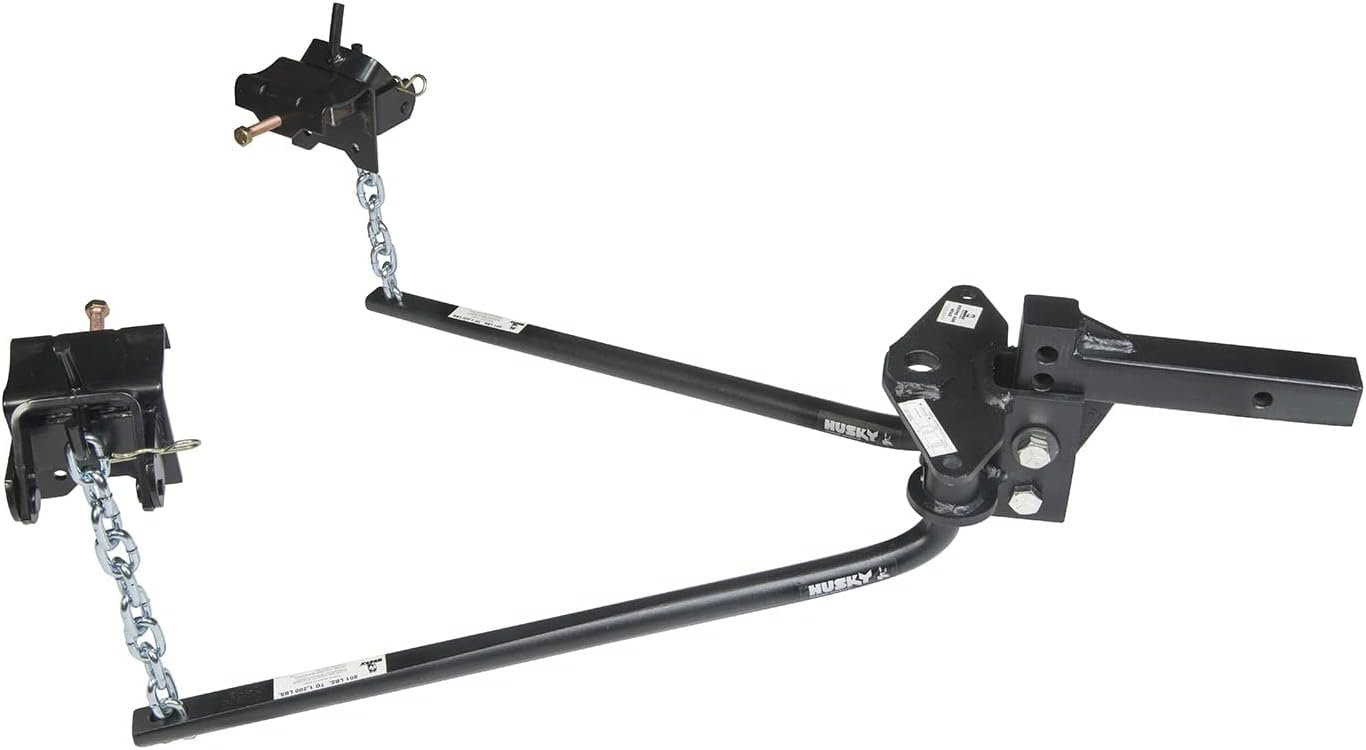 Husky 31423 Round Bar Weight Distribution Hitch with Bolt-Together Bal