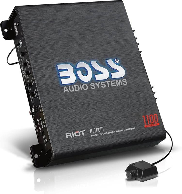 BOSS Audio Systems R1100M Monoblock Car Amplifier with 1100W Output an