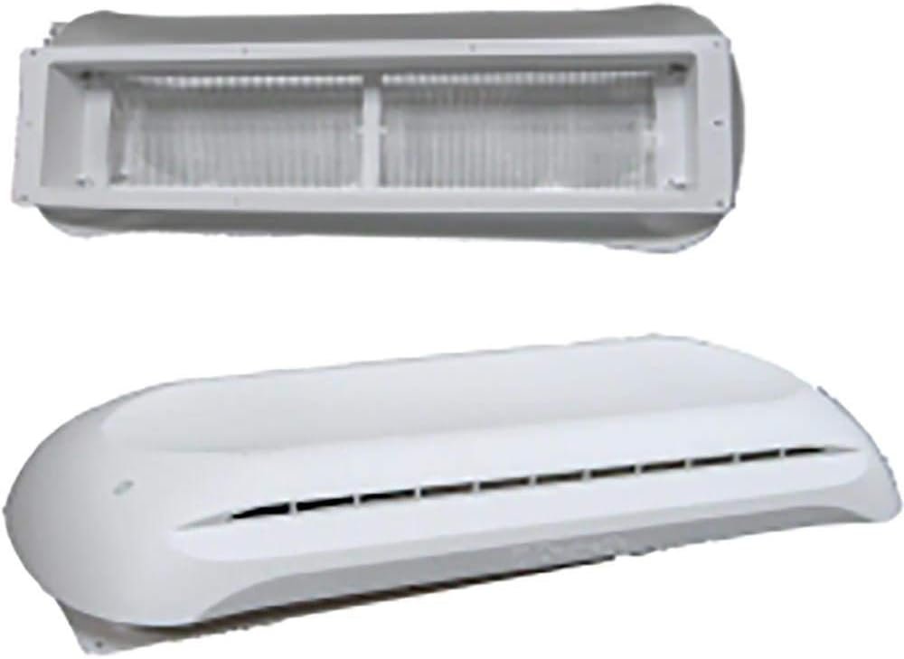 Dometic RV Refrigerator Vent Cover with Base and Cap in Polar White