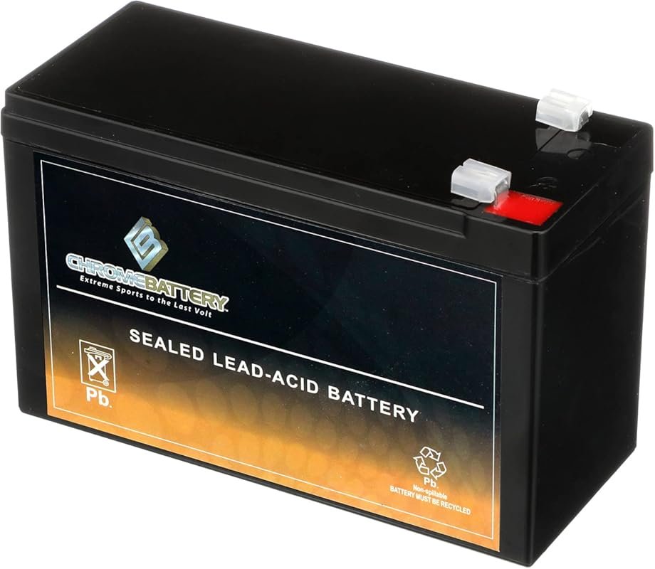 CB ChromeBattery 12V 7Ah Maintenance-Free Sealed Battery for UPS, Sola