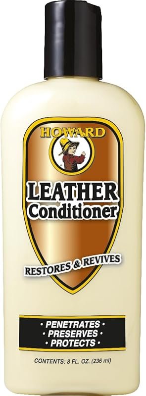 Howard Products Leather Conditioner for Leather Care in an 8 Ounce Bot