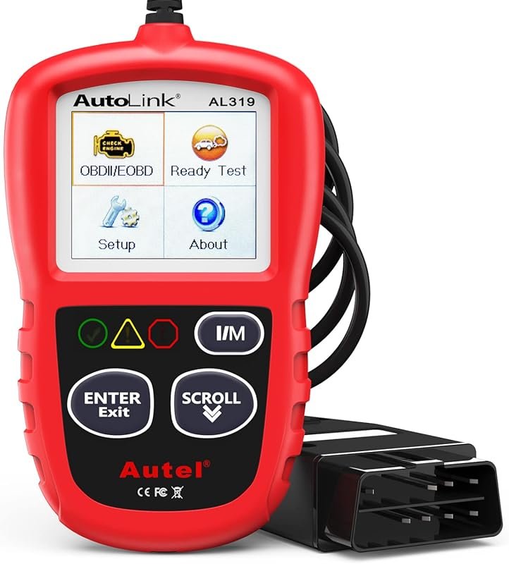 Autel AL319 OBD2 Code Reader with Live Data, Freeze Frame, and Enhance