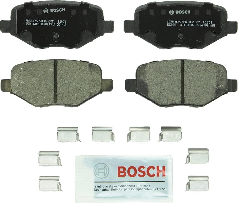 Bosch QuietCast Premium Ceramic Rear Brake Pads for Ford Explorer, Edg