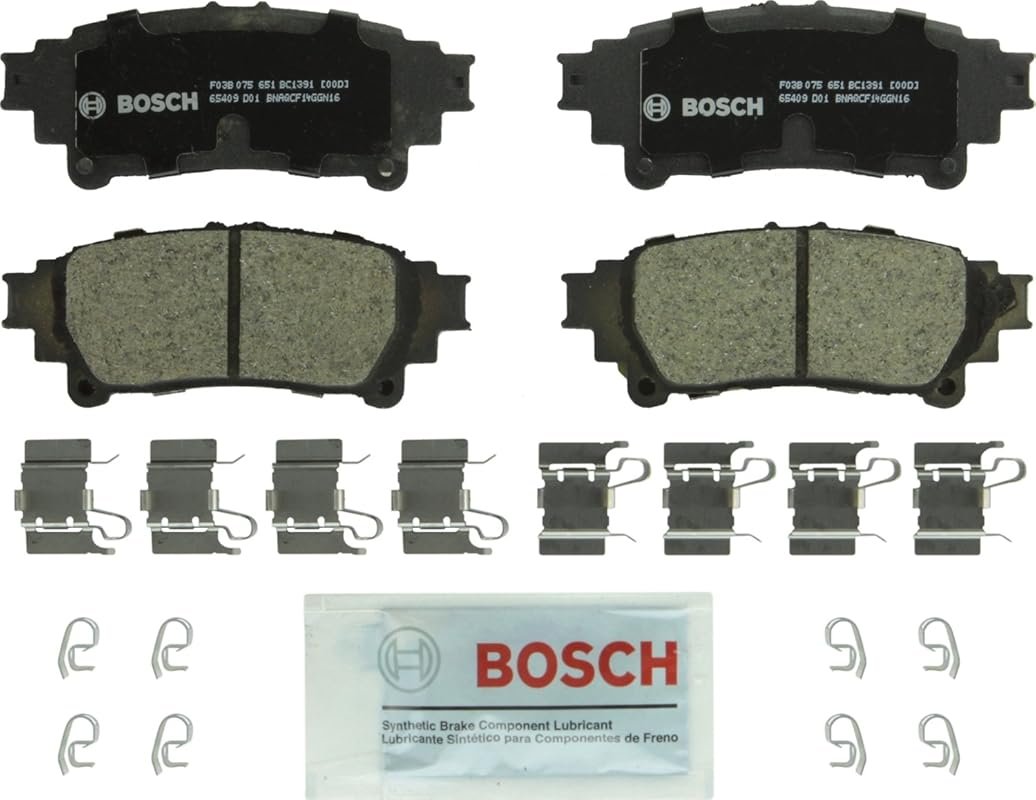 BOSCH BC1391 QuietCast Premium Ceramic Disc Brake Pad Set - Compatible with Select Lexus GS200t, ...