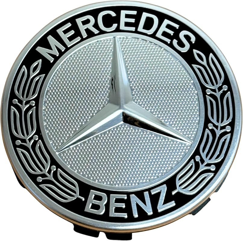 Mercedes-Benz Black Classic Logo Wheel Center Cap – Genuine MB Parts