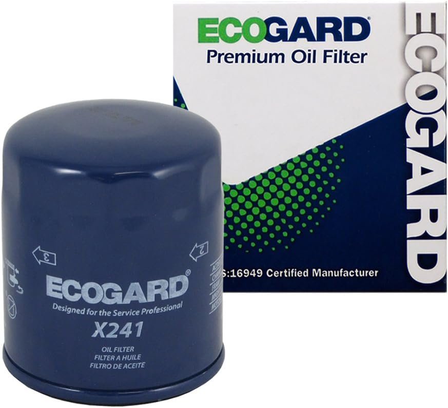 ECOGARD X241 Premium Spin-On Engine Oil Filter for Conventional Oil Fi