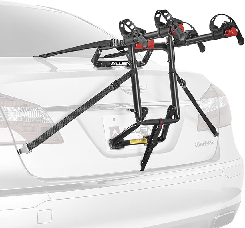 Allen Sports Premier 2-Bike Trunk Mount Rack, Model S102, Black