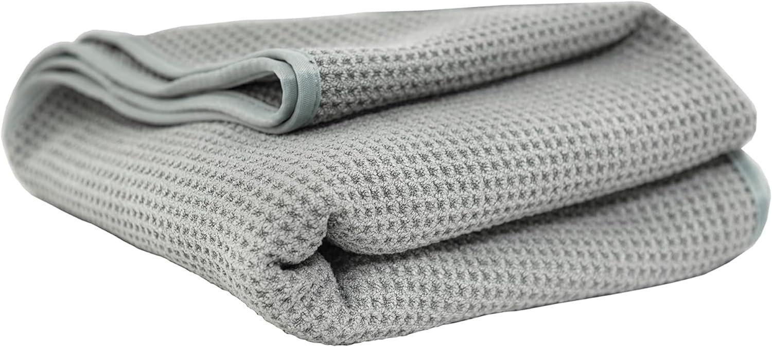 Chemical Guys Waffle Weave Gray Matter Microfiber Drying Towel