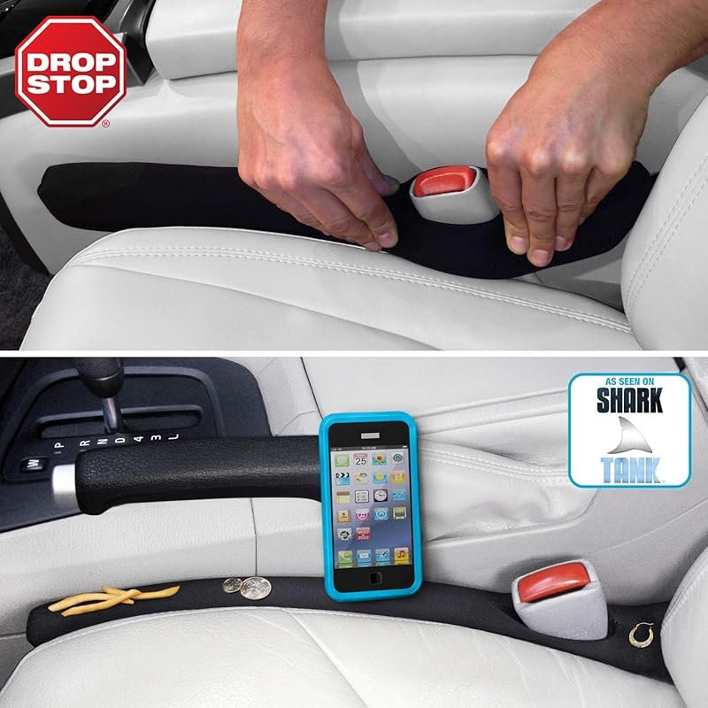 Drop Stop Car Seat Gap Filler Set of 2 to Prevent Items from Falling i