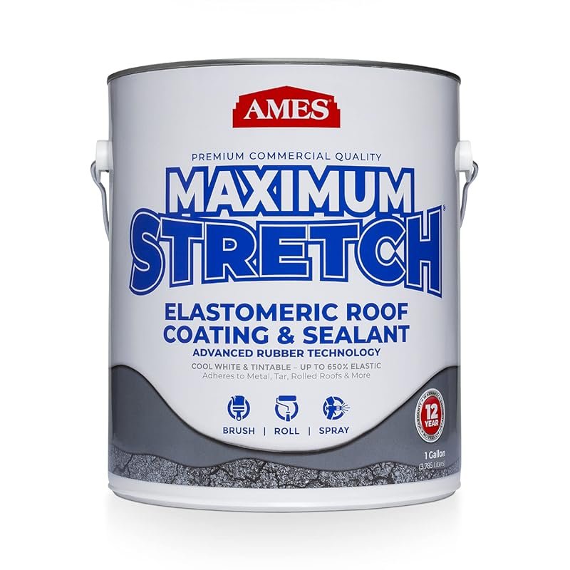Ames Research Laboratories Maximum Stretch Roof Coating – 1 Gallon Whi