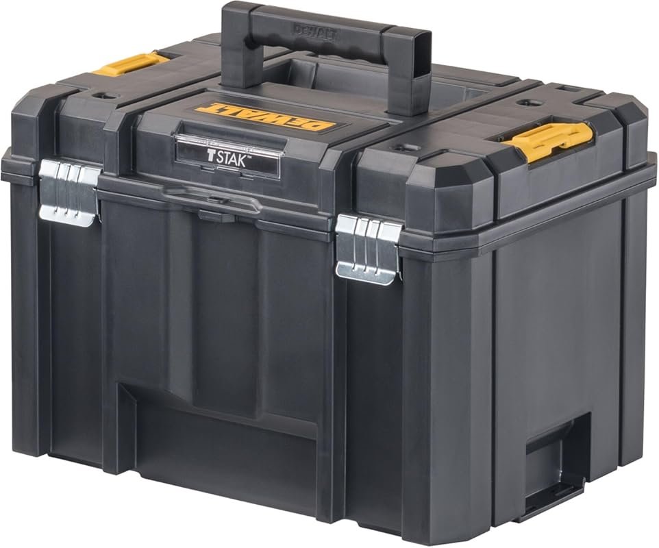 DEWALT TSTAK Extra Large Tool Box with Removable Tray and Water Resist