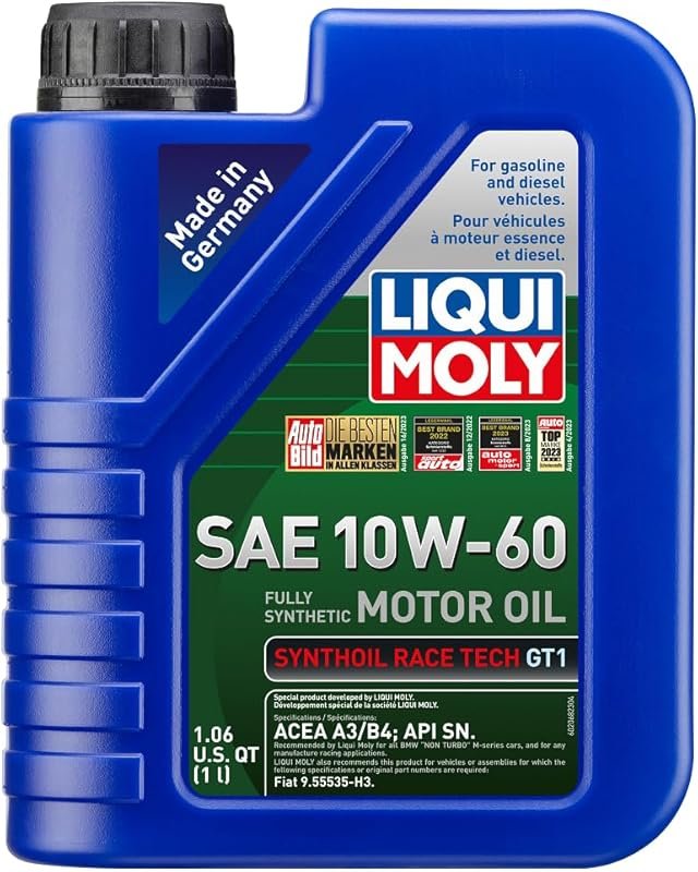LIQUI MOLY Synthoil Race Tech GT1 SAE 10W-60 Fully Synthetic Engine Oi