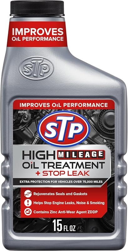 STP High Mileage Oil Treatment + Stop Leak