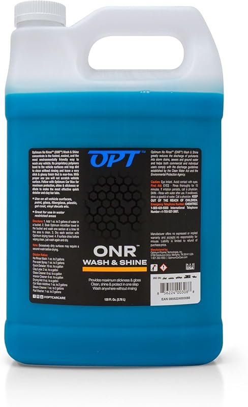 Optimum No Rinse Wash and Shine Rinseless Soap for Paint and Interiors