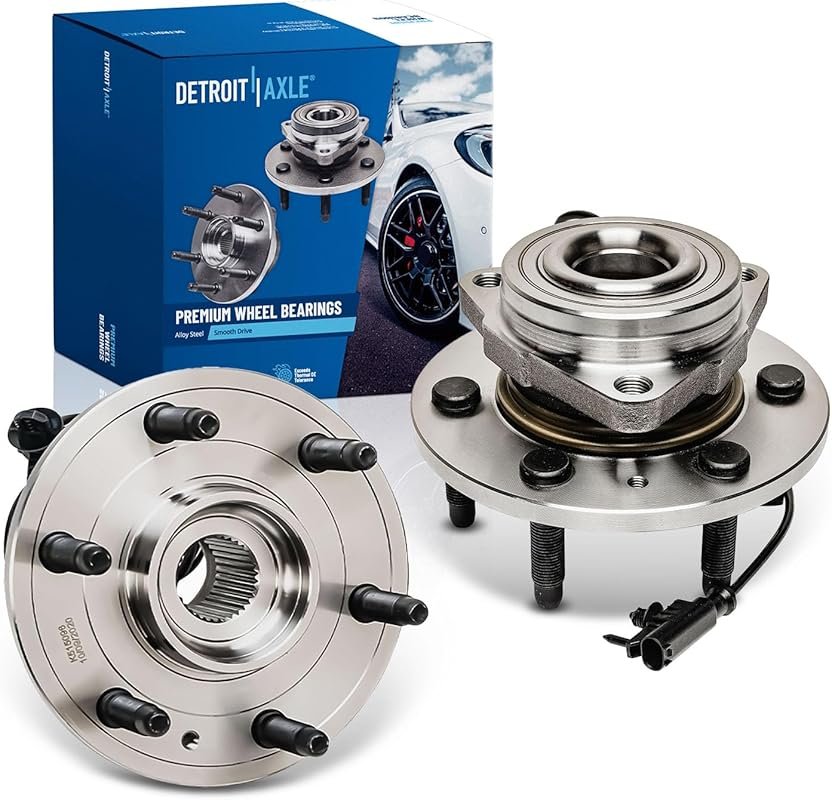 Detroit Axle 4WD Front Wheel Bearing Hubs for Chevy Silverado, GMC Sie