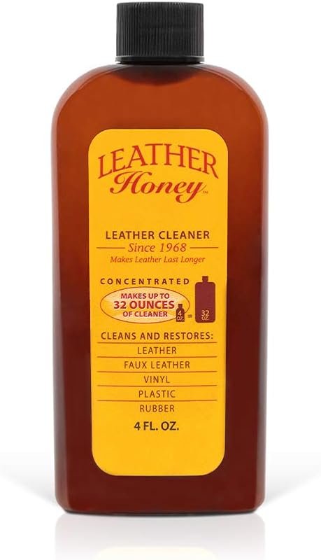 Leather Honey Leather Cleaner – Non-Toxic, Deep Cleans Faux & Vinyl, S