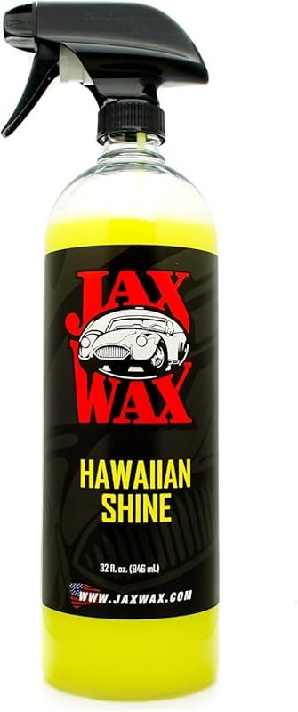 Jax Wax Hawaiian Shine Carnauba Car Wax, Quick Detail Spray for a Deep