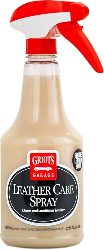 Griots Garage Leather Care Spray for Cleaning and Conditioning Car Sea