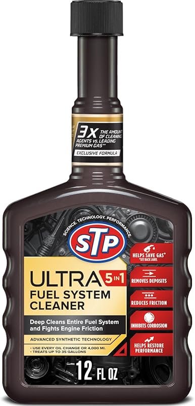 STP Ultra 5 In 1 Fuel System Cleaner and Stabilizer, Deep Cleans Fuel