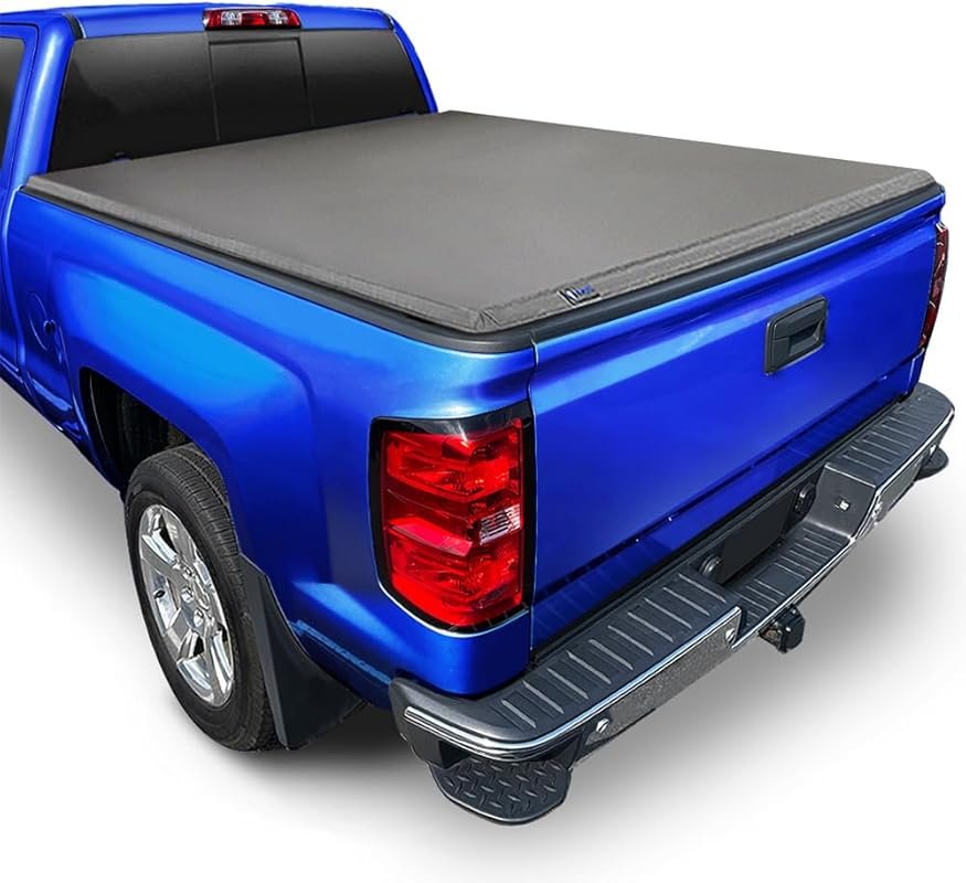 Tyger Auto T3 Soft Tri-Fold Tonneau Cover for Chevy Silverado and GMC