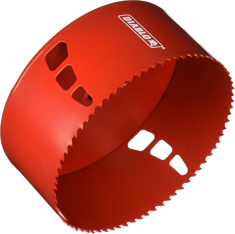 Diablo 6-Inch Bi-Metal Hole Saw for Fast Cutting with a 2-3/8 Inch Dep