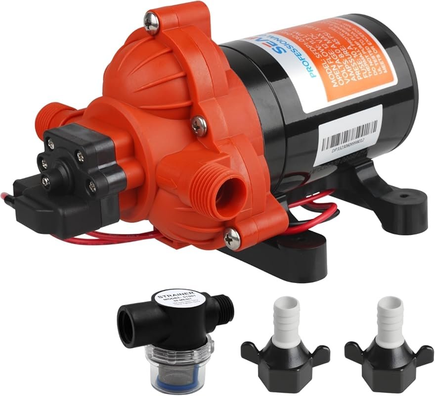 SEAFLO 33 Series 12V RV Water Pump with 3.0 GPM Flow and 45 PSI Pressu