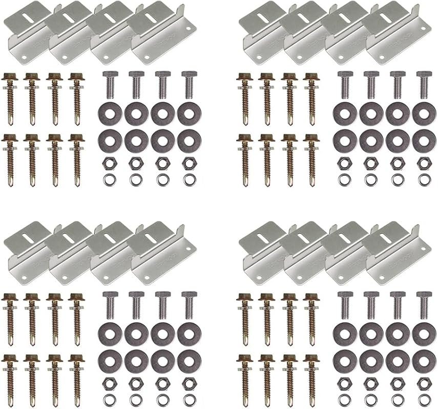Renogy Solar Panel Mounting Z Brackets with Lightweight Aluminum Const