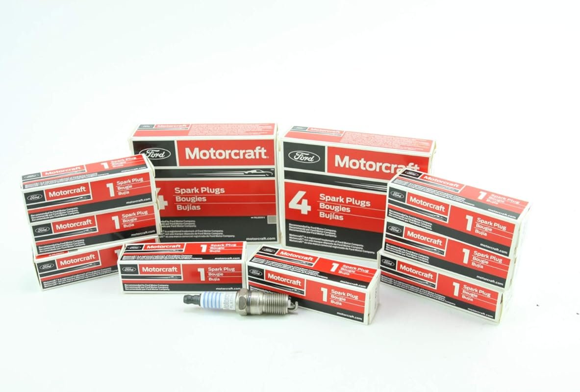 Pack of 8 Genuine Motorcraft SP-493 Spark Plugs with Part Number AGSF3