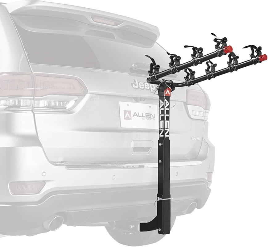 Allen Sports Deluxe 4-Bike Hitch Mount Rack  , Black
