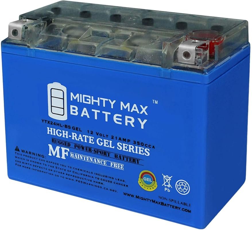 Mighty Max YTX24HL-BS GEL Type 12V 21AH 350 CCA Maintenance-Free SLA A