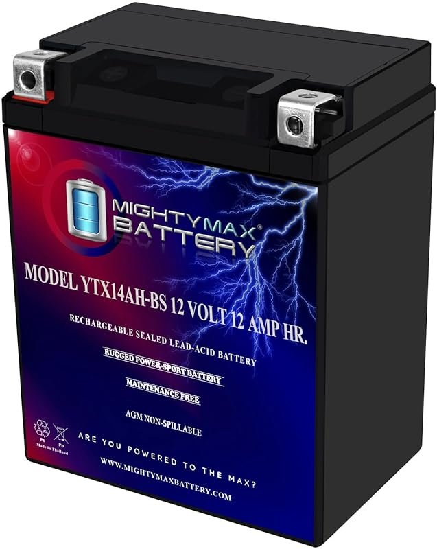 Mighty Max YTX14AH-BS 12V 12AH 210CCA Rechargeable Maintenance-Free SL