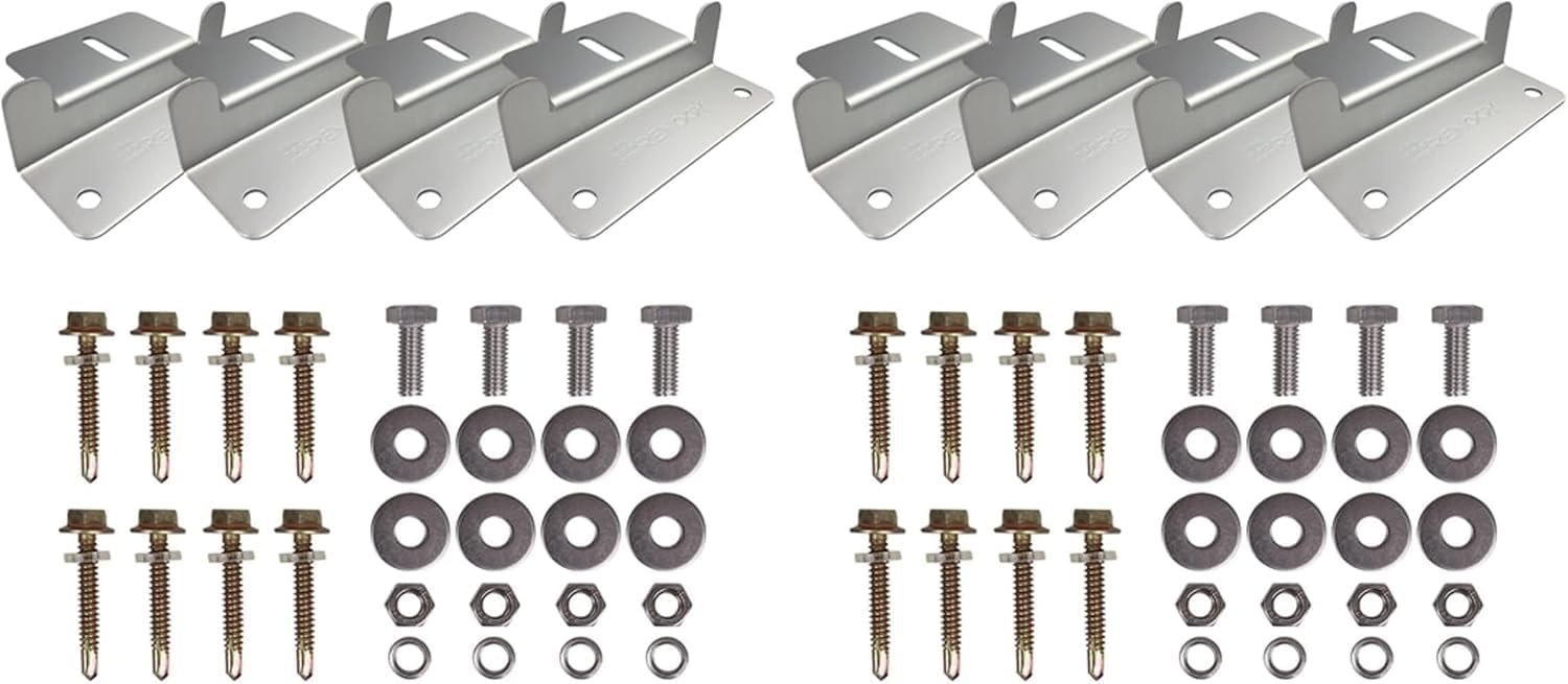 Renogy 2 Sets Solar Panel Mounting Z Brackets Lightweight Aluminum Cor