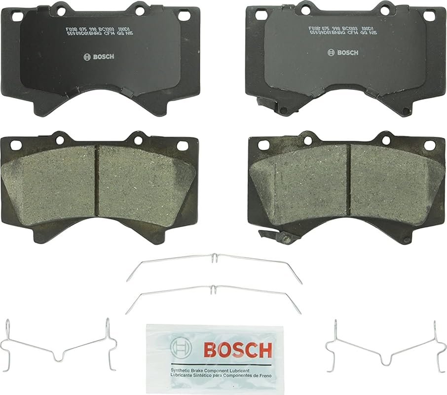 Bosch QuietCast Premium Ceramic Front Disc Brake Pad Set for Toyota Tu