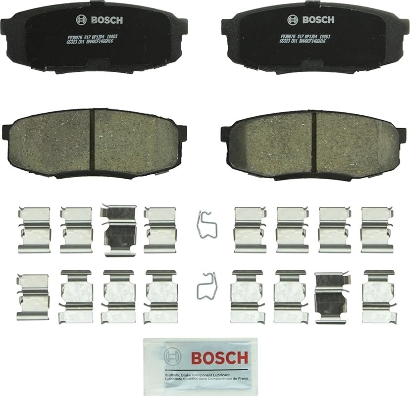 Bosch QuietCast Premium Ceramic Rear Disc Brake Pad Set for Toyota Tun