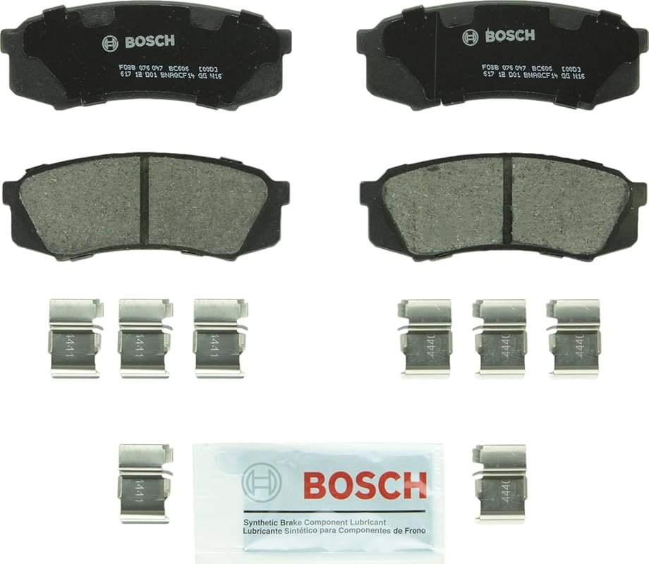 Bosch BC606 QuietCast Premium Ceramic Rear Brake Pad Set for Toyota Se