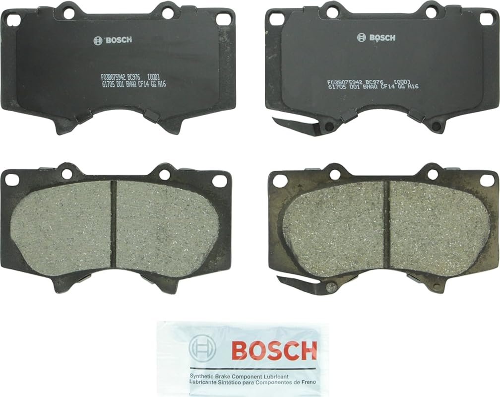 Bosch BC976 QuietCast Premium Ceramic Front Brake Pad Set for Toyota S