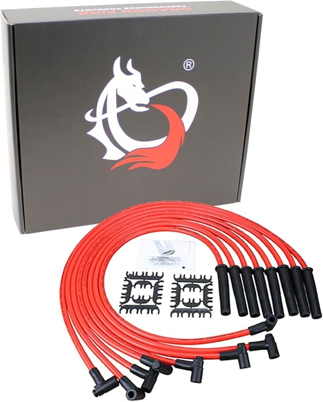 Dragon Fire Race Series Spark Plug Wire Set for Ford FE Engines includ