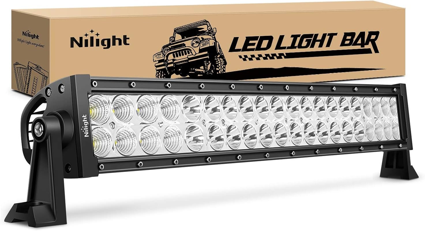 Nilight 22-Inch LED Light Bar for Trucks with Spot Flood Combo Beam