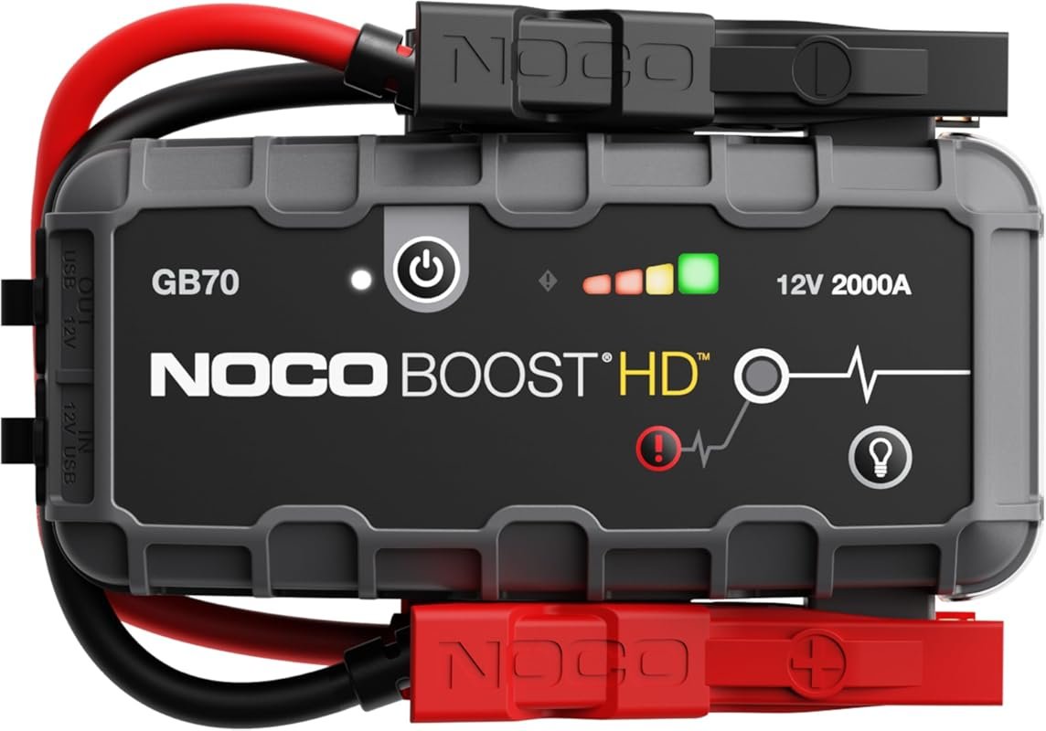 Best Jump Starter 2023: NOCO GB70 2000A Jump Starter for 8.0L Gas and 