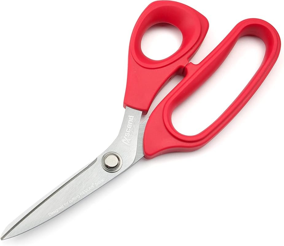 Ascend Tools 8-inch carbon steel shears for cutting fiberglass, Kevlar