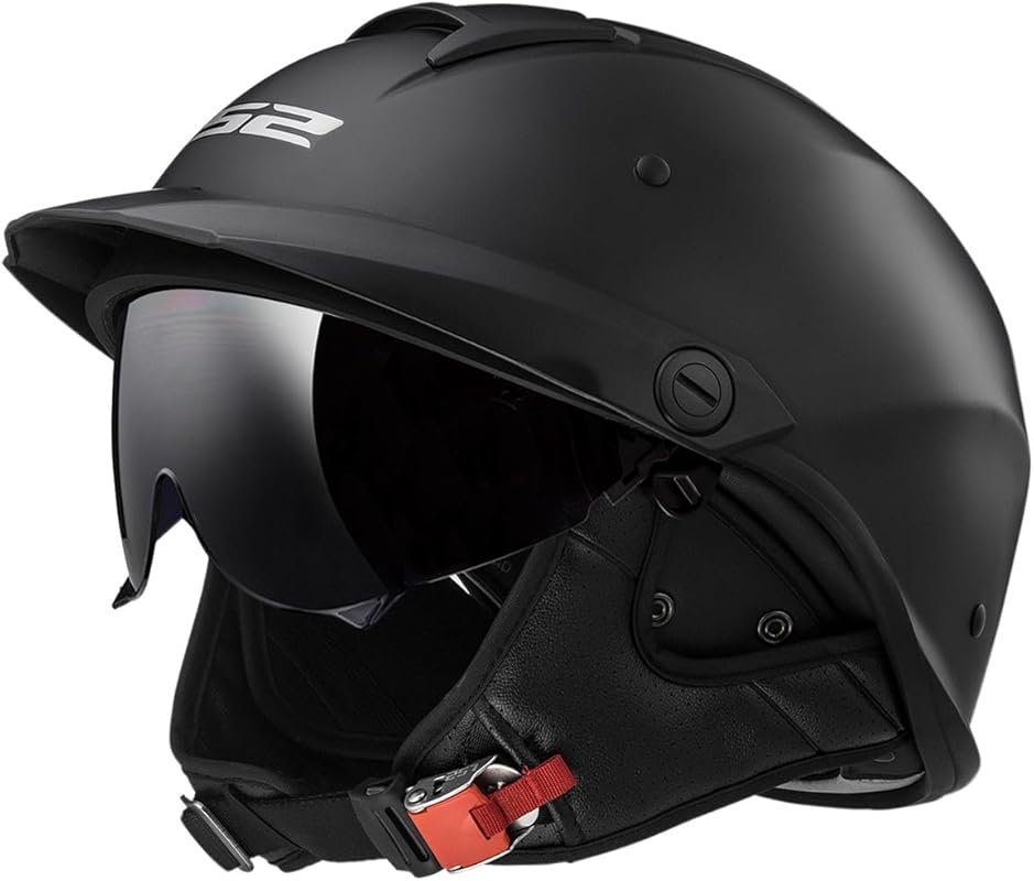 Best Motorcycle Helmet for Passenger: LS2 Rebellion Half Helmet in Mat