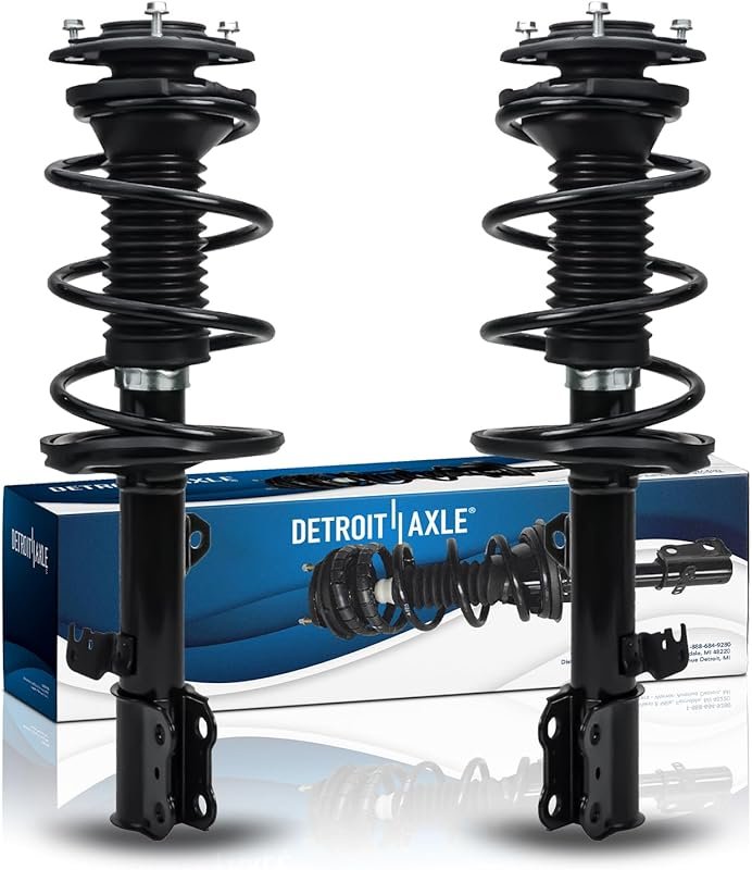 Detroit Axle Complete Front Struts with Coil Springs for 2003-2008 Toy