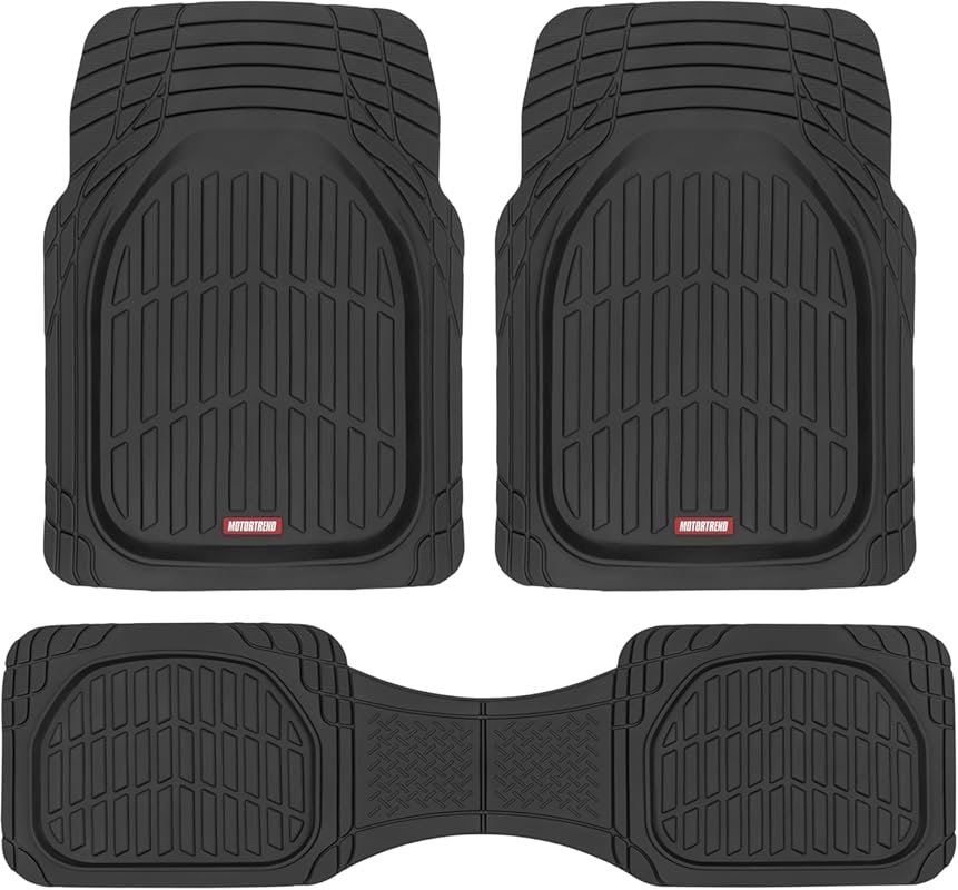 Motor Trend FlexTough All-Weather Floor Mats: Deep Dish, Waterproof, T