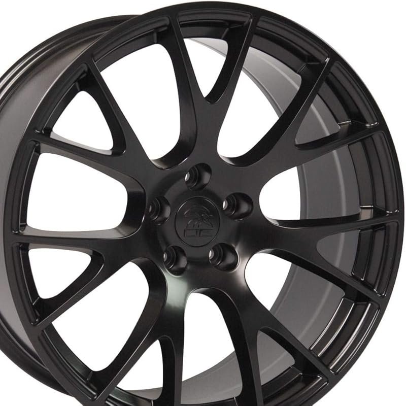 OE Wheels DG15 20-Inch Satin Black Rim for Dodge Hellcat with 5x115 Bo