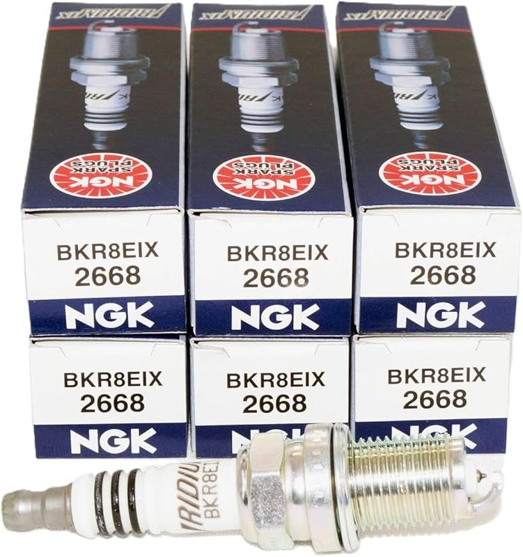 NGK 6-Pack Iridium IX Spark Plugs BKR8EIX for Porsche Cayenne and Pana