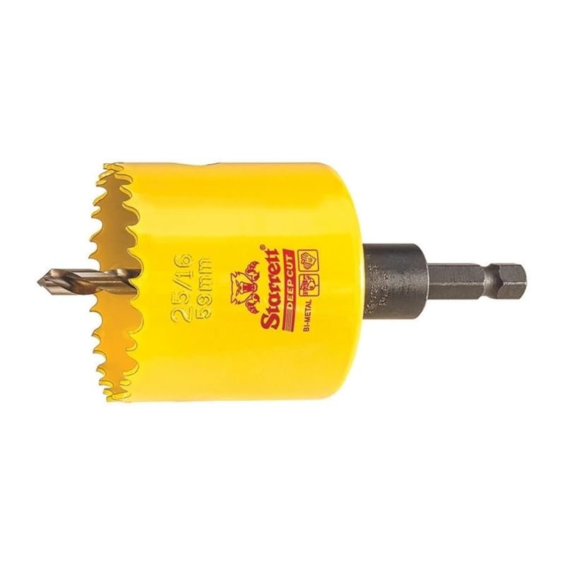 Starrett Bi-Metal Deep Cut Hole Saw for Metal, Steel, and Wood in 2-5/
