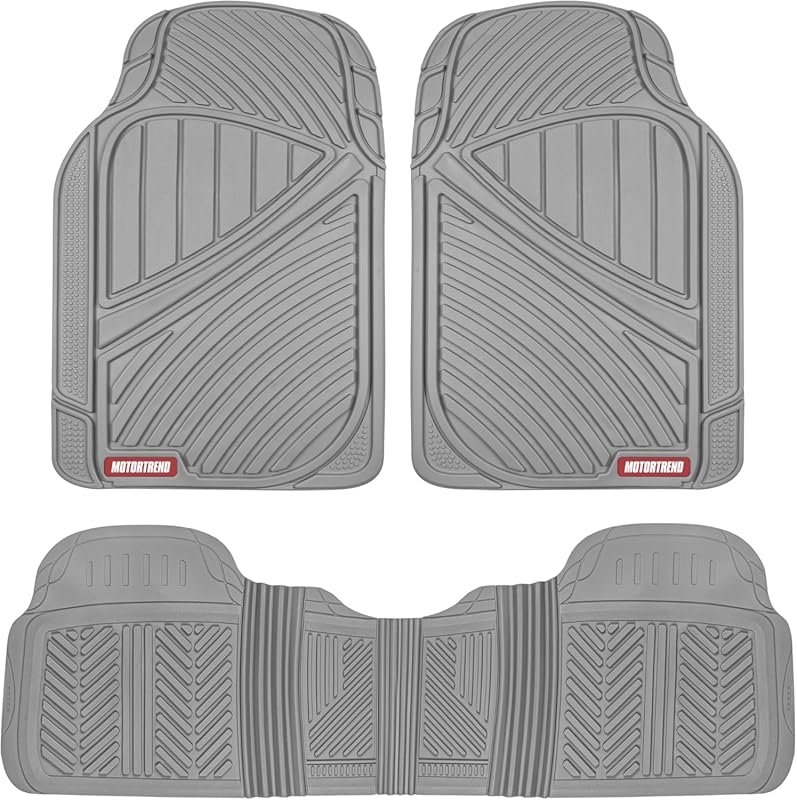 Motor Trend FlexTough Performance All Weather Rubber Car Floor Mats