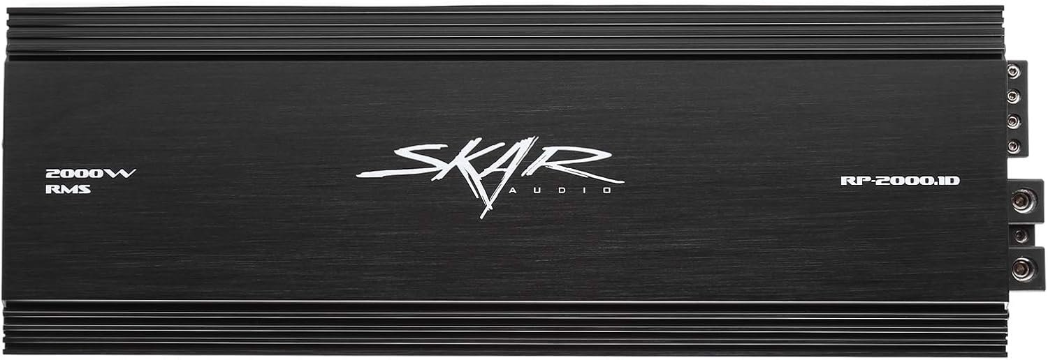Skar Audio RP-2000.1D 2000W Monoblock Class D MOSFET Amplifier with Re