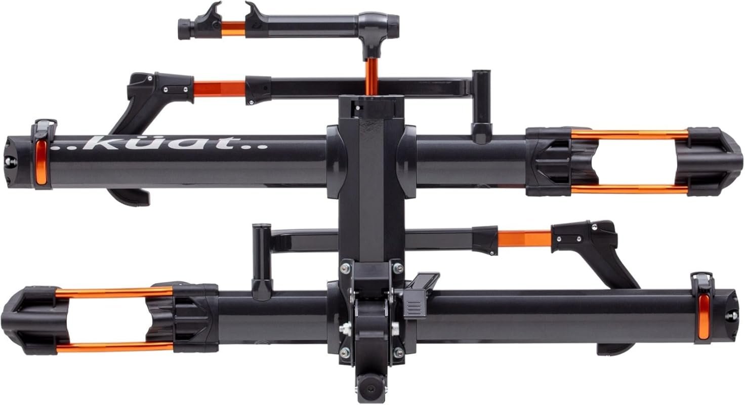 KUAT NV 2.0 2-Bike Hitch Rack for 1.25-Inch Receivers with Trail Doc a